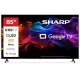 SHARP 85HP5265E 85"/215cm 4K Ultra HD QLED Google TV, 3840x2160, 4xHDMI/2xUSB