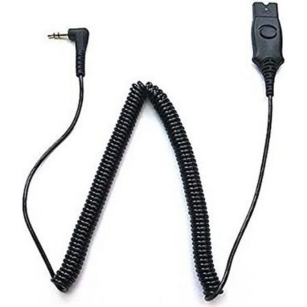 HP Poly Jack 3,5mm -> QD (Quick Disconnect) M/F adapter 3m fekete