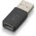 HP Poly USB-A 2.0 -> USB-C M/F adapter fekete