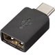 HP Poly USB-C -> USB-A 2.0 M/F adapter fekete