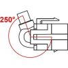 Delock USB-A 3.0 -> USB-A 3.0 M/F keystone modul 1.5m fekete egyenes/250°