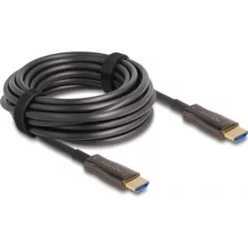   Delock HDMI 2.0 -> HDMI 2.0 M/M aktív video kábel 10m fekete optikai