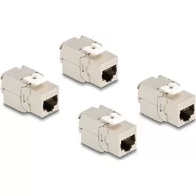 Delock Keystone modul, RJ45-aljzat Cat.6A STP 4 db.-os