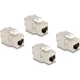 Delock Keystone modul, RJ45-aljzat Cat.6A STP 4 db.-os