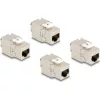 Delock Keystone modul, RJ45-aljzat Cat.6A STP 4 db.-os