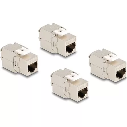 Delock Keystone modul, RJ45-aljzat Cat.6A STP 4 db.-os