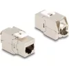 Delock Keystone modul, RJ45-aljzat Cat.6A STP 4 db.-os