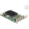 Delock 86054 1Gb/s PCIe x4 Dual M12 hálózati adapter (i350)