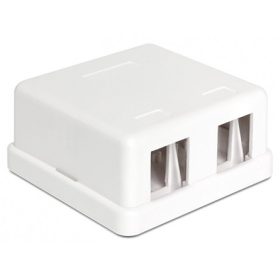   Delock LAN Delock 86207 Keystone 2 portos falra szerelhető doboz