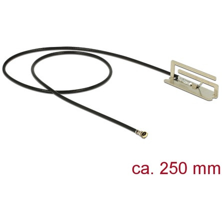 Delock WLAN Antenna MHF IV/ HSC MXHP32 802.11 ac/a/h/b/g/n PIFA 1.6 dBi 250 mm belső