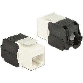   Delock LAN Delock 86266 Keystone Module RJ45 jack > LSA Cat.6A UTP white