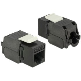   Delock LAN Delock 86267 Keystone Module RJ45 jack > LSA Cat.6A UTP black