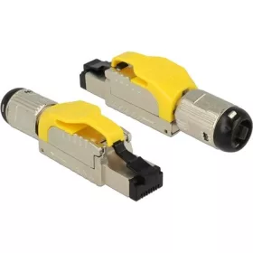   Delock RJ45 CAT6A UTP csatlakozó dugó fém szerszám nélkül szerelhető