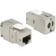 Delock RJ45 CAT6A UTP F/F keystone modul fém szerszám nélkül szerelhető
