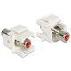 Delock LAN Delock 86305 RCA anya > RCA anya Keystone modul - Piros