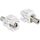 Delock Jack stereo 3,5mm (3pin) -> Jack stereo 3,5mm (3pin) F/F keystone modul fehér