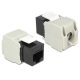 Delock LAN Delock 86340 Keystone modul RJ45 anya > LSA Cat6 UTP - Fekete
