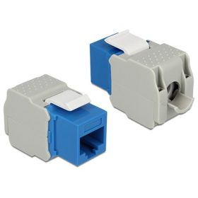   Delock LAN Delock 86343 Keystone modul RJ45 anya > LSA Cat6 UTP - Kék