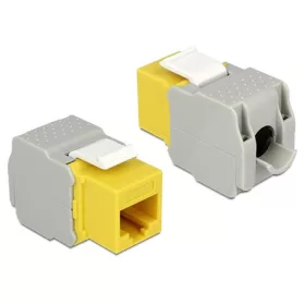 Delock RJ45 -> LSA CAT6 F/F Keystone modul sárga