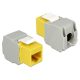 Delock RJ45 -> LSA CAT6 F/F Keystone modul sárga
