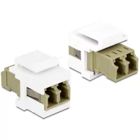   Delock LC Duplex -> LC Duplex F/F keystone modul fehér multi-mode