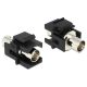 Delock LAN Delock 86351 BNC anya > BNC anya Keystone modul - Fekete