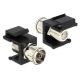 Delock LAN Delock 86352 IEC anya > F anya Keystone modul - Fekete