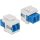Delock LC Duplex -> LC Duplex F/F keystone modul kék single-mode