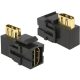 Delock LAN Delock 86358 HDMI anya > HDMI anya 90° elfordított Keystone modul - Fekete