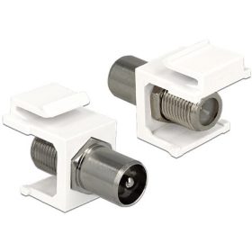 Delock LAN Delock 86362 Keystone modul IEC plug > F jack