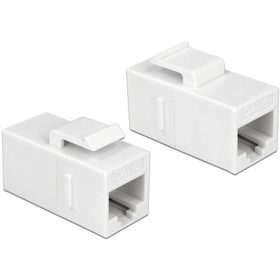   Delock LAN Delock 86379 RJ45 > RJ45 Keystone modul  Cat.6 UTP fehér
