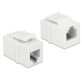   Delock LAN Delock 86380 RJ12 anya > RJ12 anya Cat3 Keystone modul - Fehér