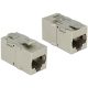 Delock Keystone modul, RJ45-aljzat > RJ45-aljzat, Cat.6A fém