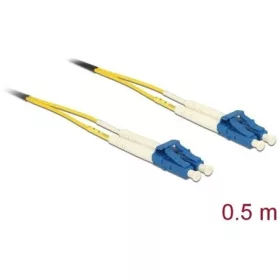   Delock LC Duplex -> LC Duplex M/M adatkábel 0.5m sárga Singlemode OS2