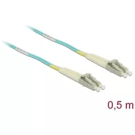   Delock LC Duplex -> LC Duplex M/M adatkábel 0.5m kék Multi-mode OM3