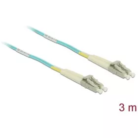   Delock LC Duplex -> LC Duplex M/M adatkábel 3m kék Multi-mode OM3