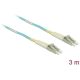 Delock LC Duplex -> LC Duplex M/M adatkábel 3m kék Multi-mode OM3