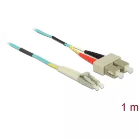   Delock LC Duplex -> SC Duplex M/M adatkábel 1m kék Multi-mode OM3