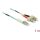 Delock LC Duplex -> SC Duplex M/M adatkábel 1m kék Multi-mode OM3