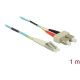 Delock LC Duplex -> SC Duplex M/M adatkábel 1m kék Multi-mode OM3