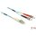 Delock LC Duplex -> ST Duplex M/M adatkábel 2m kék Multi-mode OM3