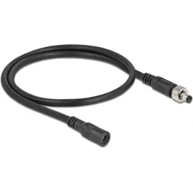   Delock DC 5,5x2,1mm -> DC 5,5 x 2,1mm M/F tápkábel hosszabbító 0.5m fekete