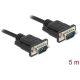 Delock Serial RS-232 DB9 -> Serial RS-232 DB9 M/M adatkábel 5m fekete