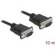Delock Serial RS-232 DB9 -> Serial RS-232 DB9 M/M adatkábel 10m fekete