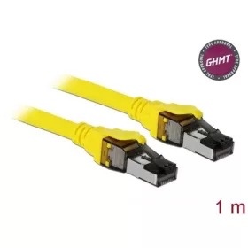  Delock RJ45 CAT8.1 S/FTP -> RJ45 CAT8.1 S/FTP M/M adatkábel 1m sárga vékony