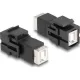 Delock Keystone Module USB 2.0 Type-B jack - USB 2.0 Type-B jack fekete