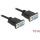 Delock Serial RS-232 DB9 F/F adatkábel 10m fekete Null modem