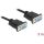 Delock Serial RS-232 DB9 -> Serial RS-232 DB9 F/F adatkábel 3m fekete null modem