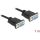 Delock Serial RS-232 DB9 -> Serial RS-232 DB9 F/F adatkábel 1m fekete null modem