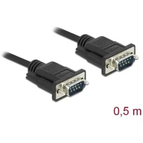   Delock Serial RS-232 DB9 -> Serial RS-232 DB9 M/M adatkábel 0.5m fekete